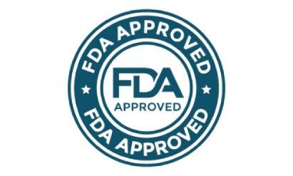 FDA registered facility badge ensuring safety, purity, and compliance for dietary brain support supplement