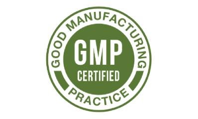 Good Manufacturing Practice certification symbol guaranteeing consistent quality and trusted production standards